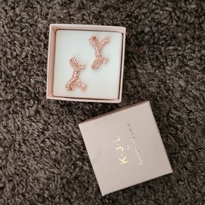 Kenneth Jay Lane Pink Bow Earrings